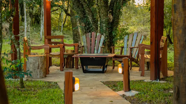 Deck e bosque