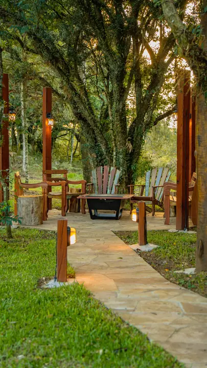 Deck e bosque